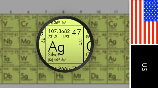 US flag and periodic table symbol for silver