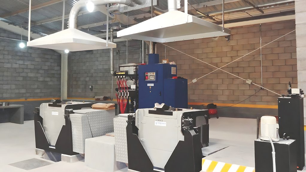 Electroheat Induction furnaces used in gold smelting