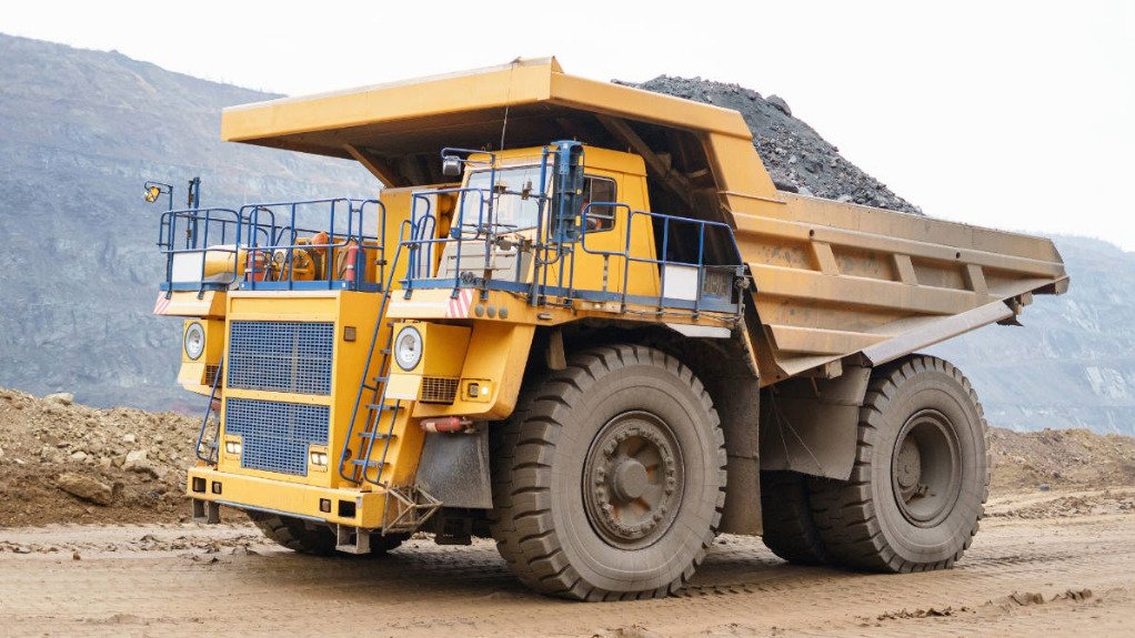 A mine machine on a mine in Ghana 