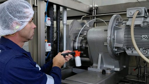 image of a technician conducting onsite sampling