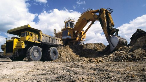 A mining operation in Namibia
