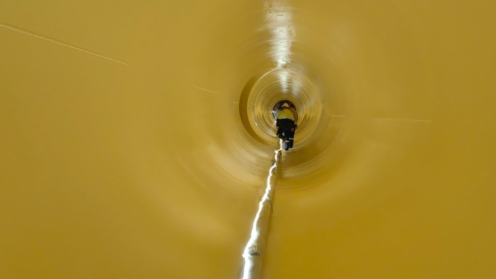 An image of the refurbished LHWP tunnel