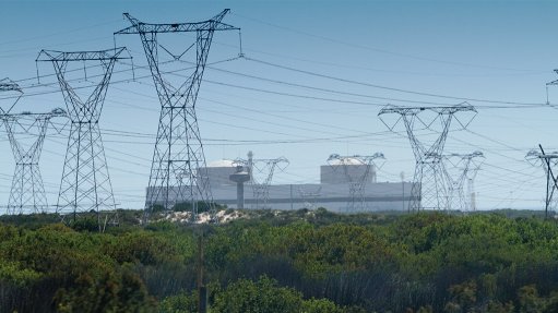 Transmission lines and the Koeberg nuclear power plant