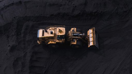 Truck in coalfield