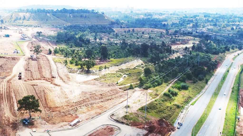 Gold mining activity close to the City of Gold.