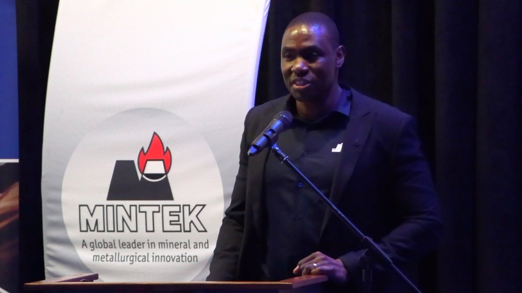 Mintek mineral processing executive manager Dr Lawrence Bbosa