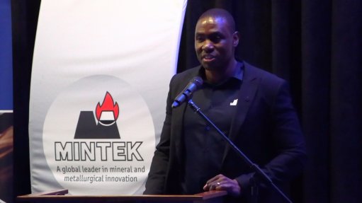 Mintek mineral processing executive manager Dr Lawrence Bbosa