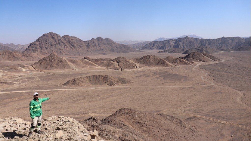 A mining project site in Egypt