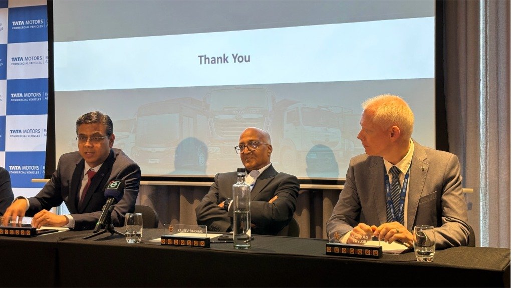 Girish Wagh, Tata International MD Rajeev Singhal and Jacques Taylor