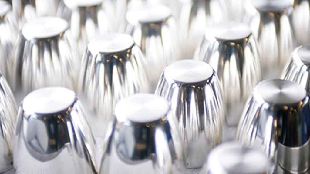 Platinum crucibles.