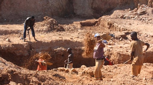 Illegal mining operations in Africa