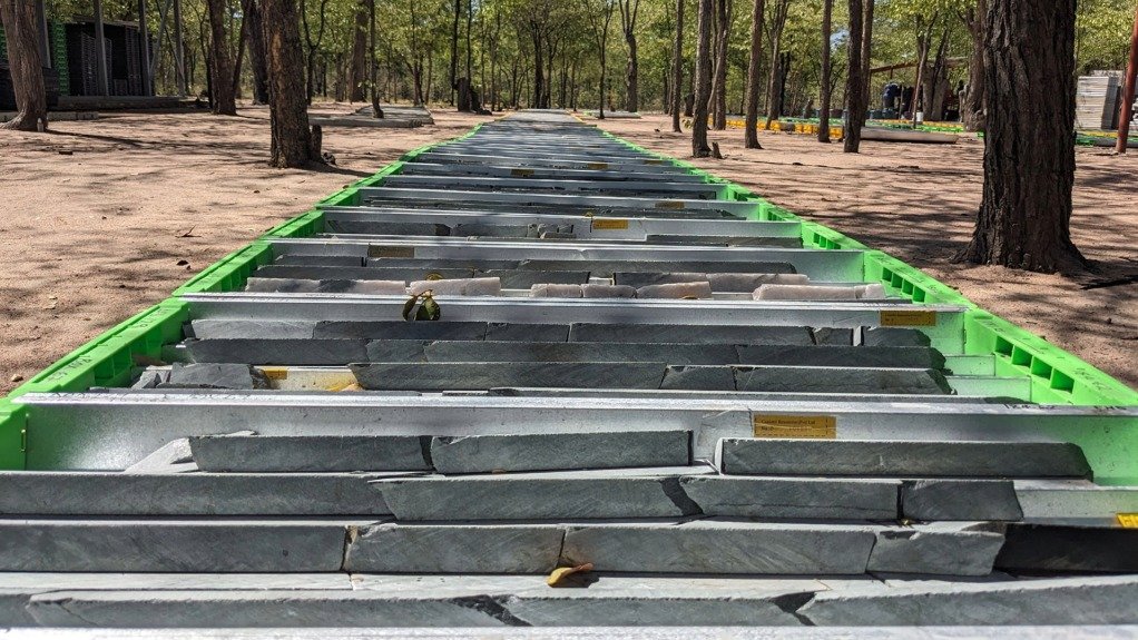 Drill core from the Dokwe Central deposit