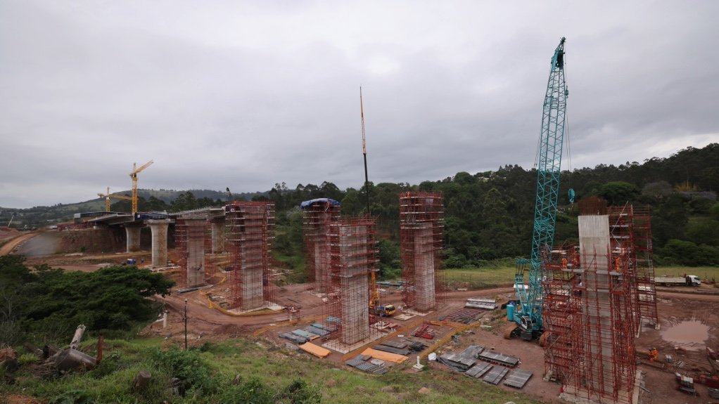 An image of road construction taking place