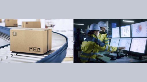 Image of a package on a conveyor belt