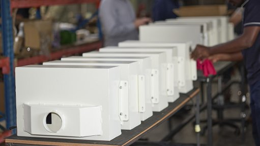 Components for Booyco Engineering’s third generation military HVAC system move through production as the company ramps up full-scale manufacturing for advanced 8x8 amphibious infantry vehicle applications