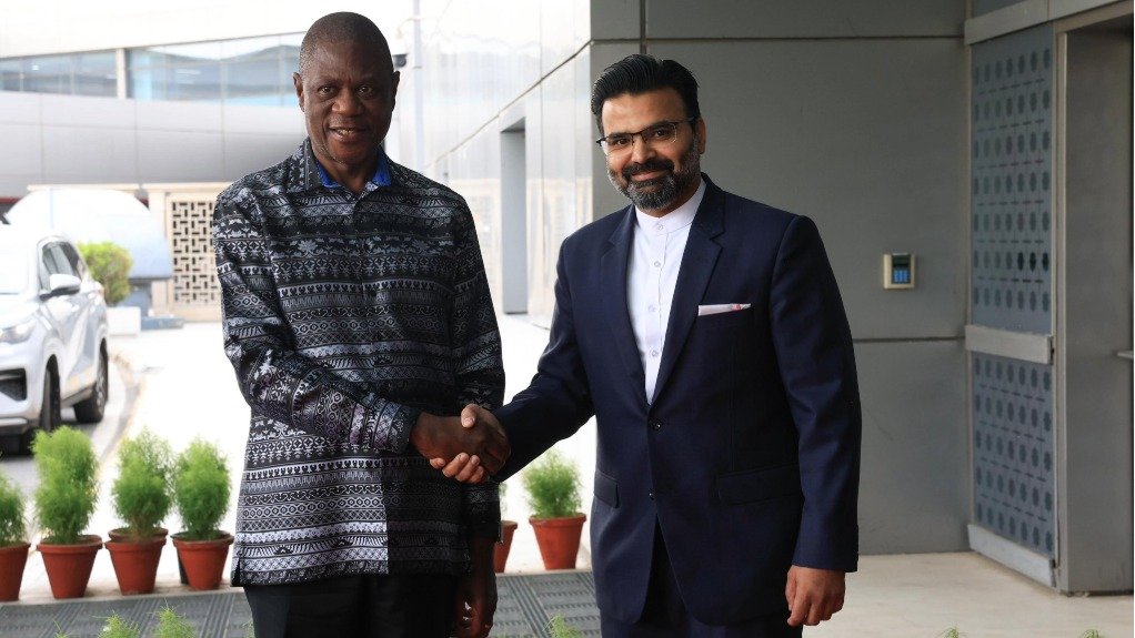 Deputy President Paul Mashatile and India’s Joint Secretary (East & Southern Africa) Shri Janesh Kain