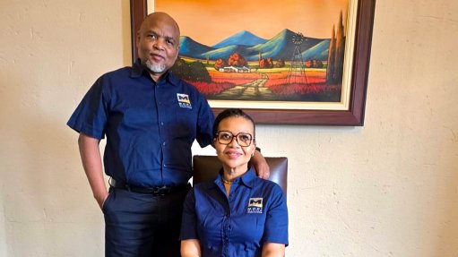 Modi Mining's Sam Molefi and Motlapele Molefi.
