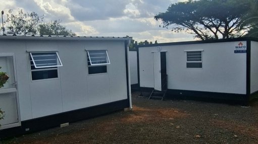An image of Waco Modular's modular buildings at a mining operation