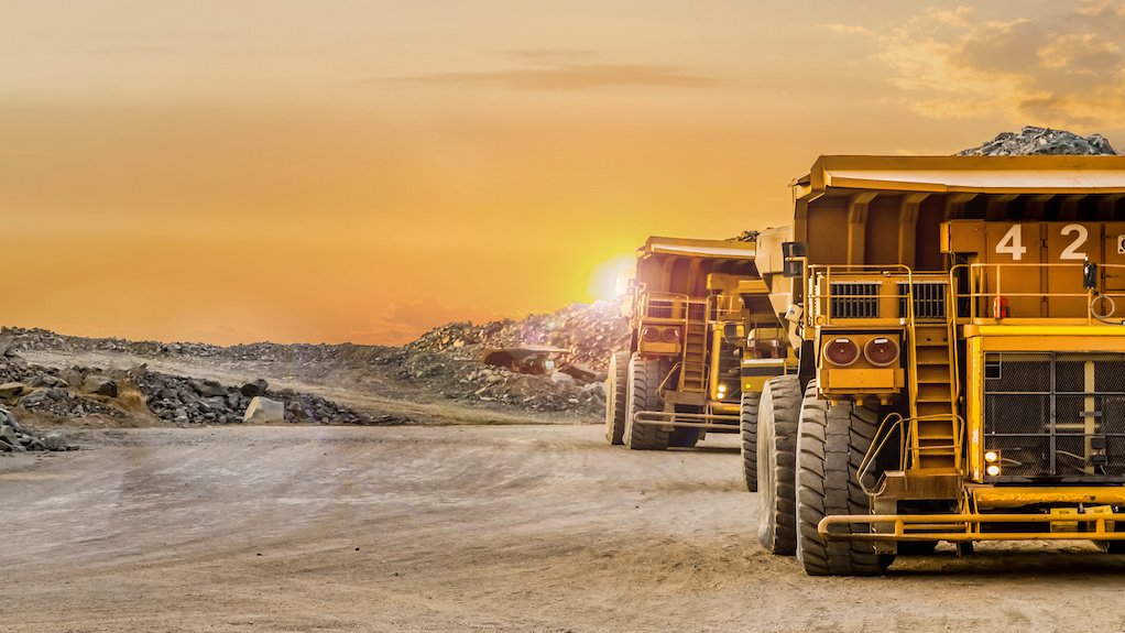 Heavy mining truck