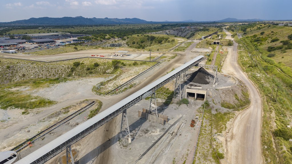Coveyor at Eland mine