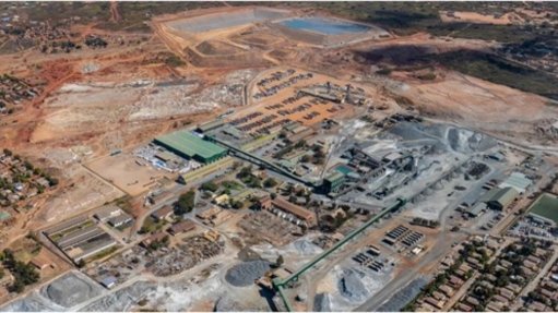 An aerial view of the Kipushi mine