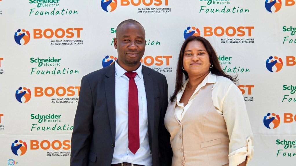 Tinashe Mushonga, Executive Director of BOOST Fellowship, & Ravishka Jairam, Youth Education & Entrepreneurship Programme Leader at Schneider Electric
