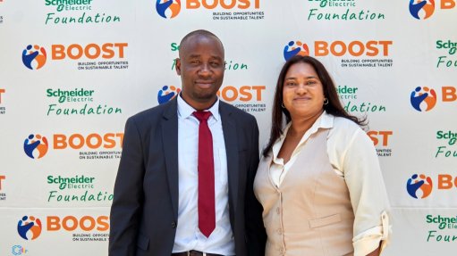 Tinashe Mushonga, Executive Director of BOOST Fellowship, & Ravishka Jairam, Youth Education & Entrepreneurship Programme Leader at Schneider Electric