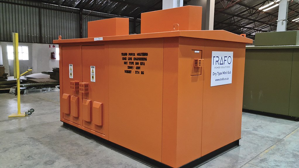 A dry-type mini-substation engineered for reliable power distribution in high-ambient-temperature mining and industrial environments