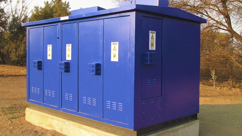A custom-designed dry-type mini-substation engineered to meet the specific power distribution requirements of infrastructure applications