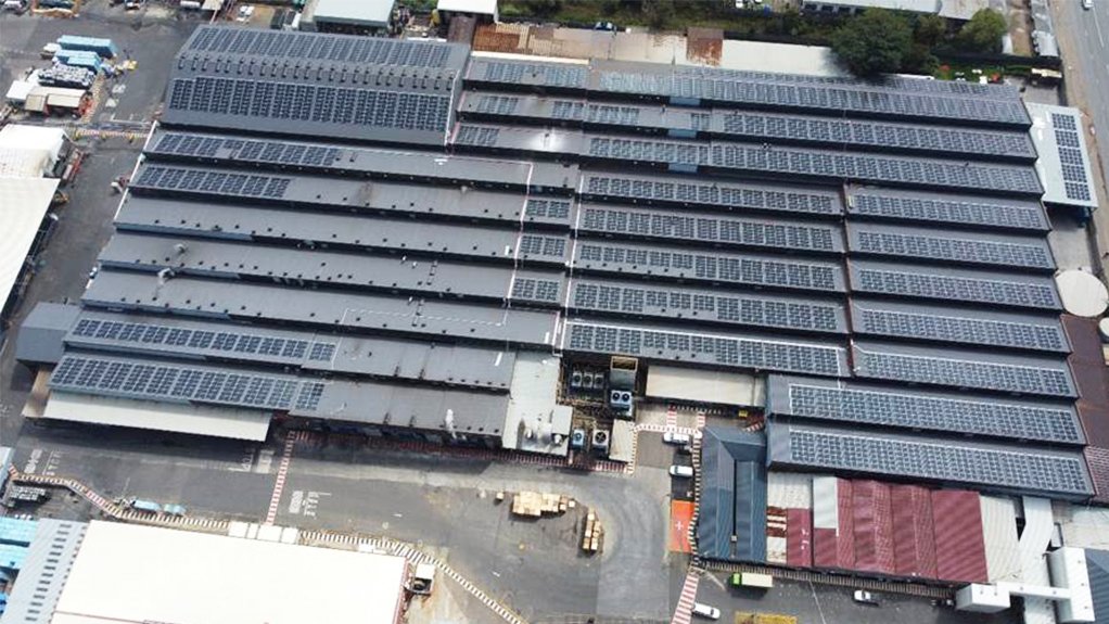 SOLAR POWER
Tiger Brands’ Culinary manufacturing site in Boksburg