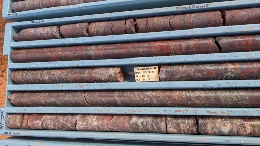 DRILL CORE FROM THE ELIZABETH CREEK PROJECT