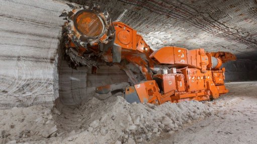Salt mining operation