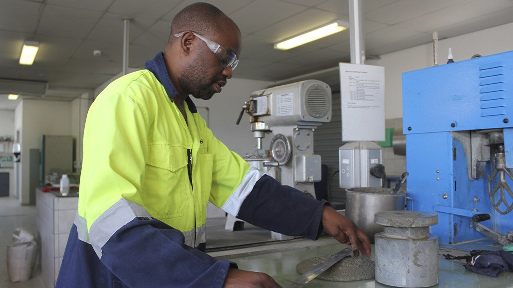 The slump test highlights the water sensitivity of LC³ blends and the importance of precise mix control to achieve consistent performance characteristics