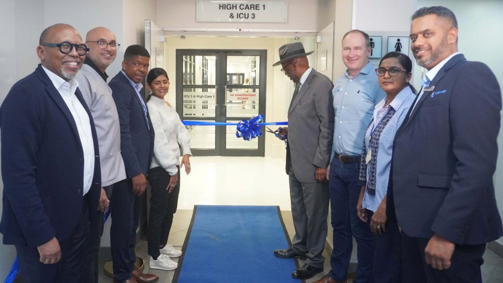 A generic image of industry stakeholders at a hospital ribbon cutting ceremony