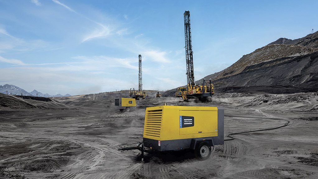 Image of the Atlas Copco X-Air 900-20 portable air compressor
