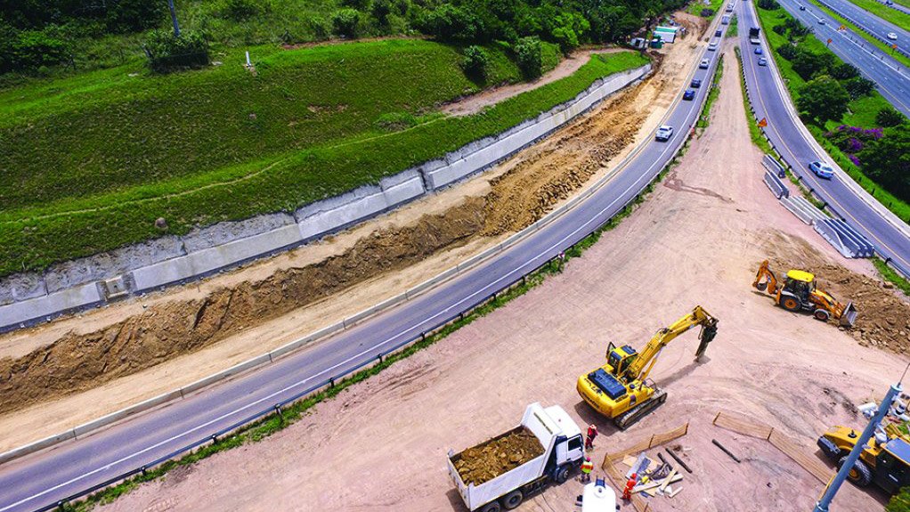 Road construction project