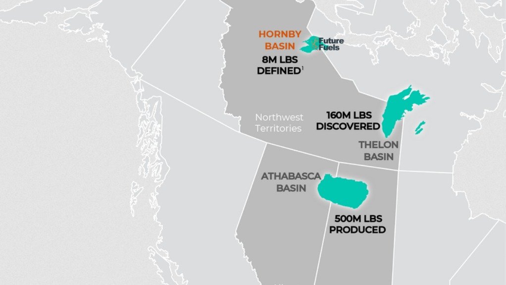 Future Fuels' uranium project locations in Canada