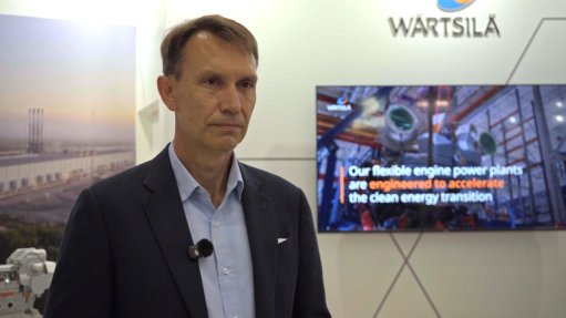 Wärtsilä Director: Growth and Development, Africa and Europe Louis Strydom speaks to Engineering News at the Africa Energy Forum in Cape Town.
