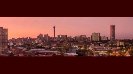 An image of the Johannesburg skyline