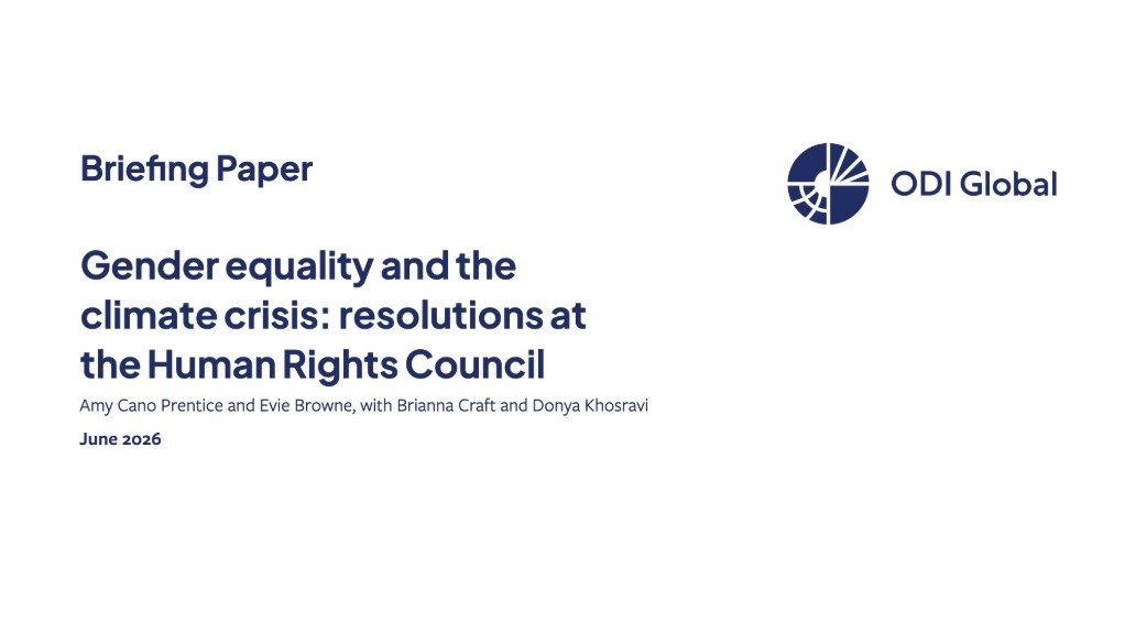 Gender equality and the climate crisis: resolutions at the Human Rights Council