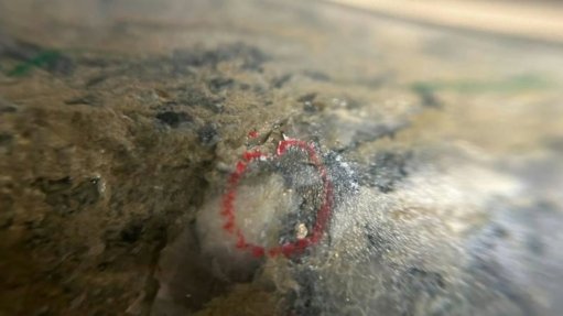 Visible gold mineralisation at Richmond Hill Resources' Martello project in Canada