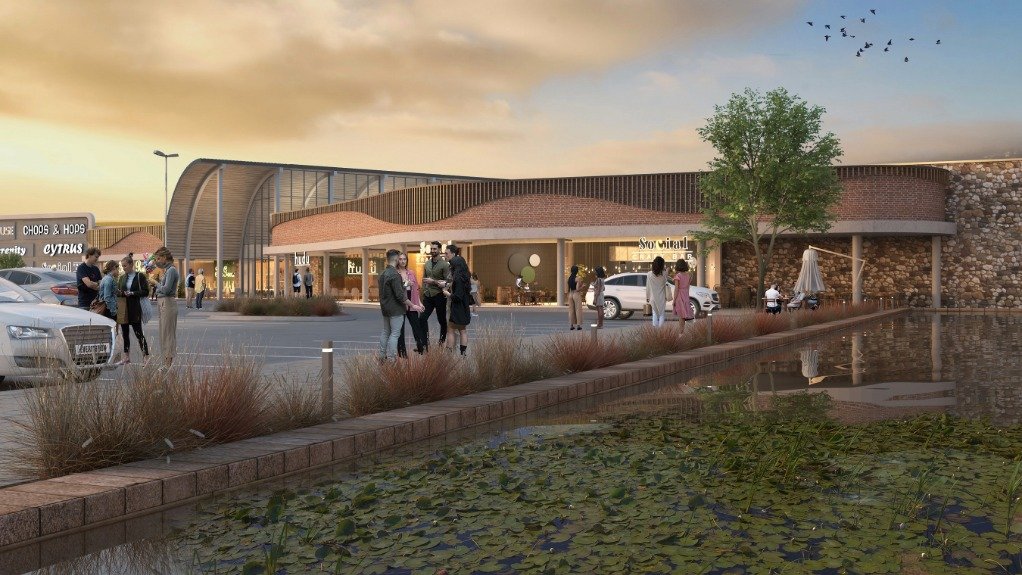 Artist's impression of the mall's exterior