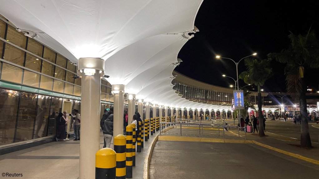 The Jomo Kenyatta airport in Nairobi