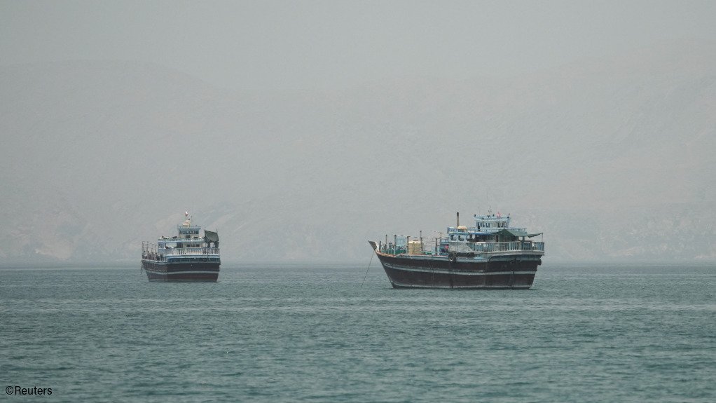Vessels in the Strait of Hormuz