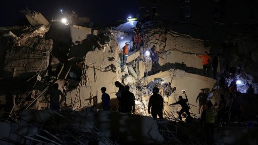 Building collapse in Venezuela