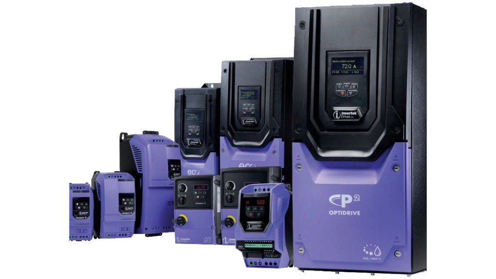 An image of the Invertek's variable frequency drive Optidrive range