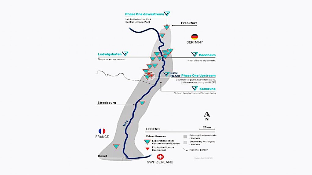 LOcation map of the Lionheart project in Germany