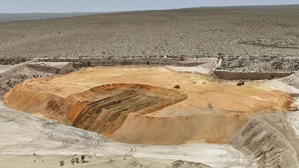 Eneabba mine mineral stockpiles