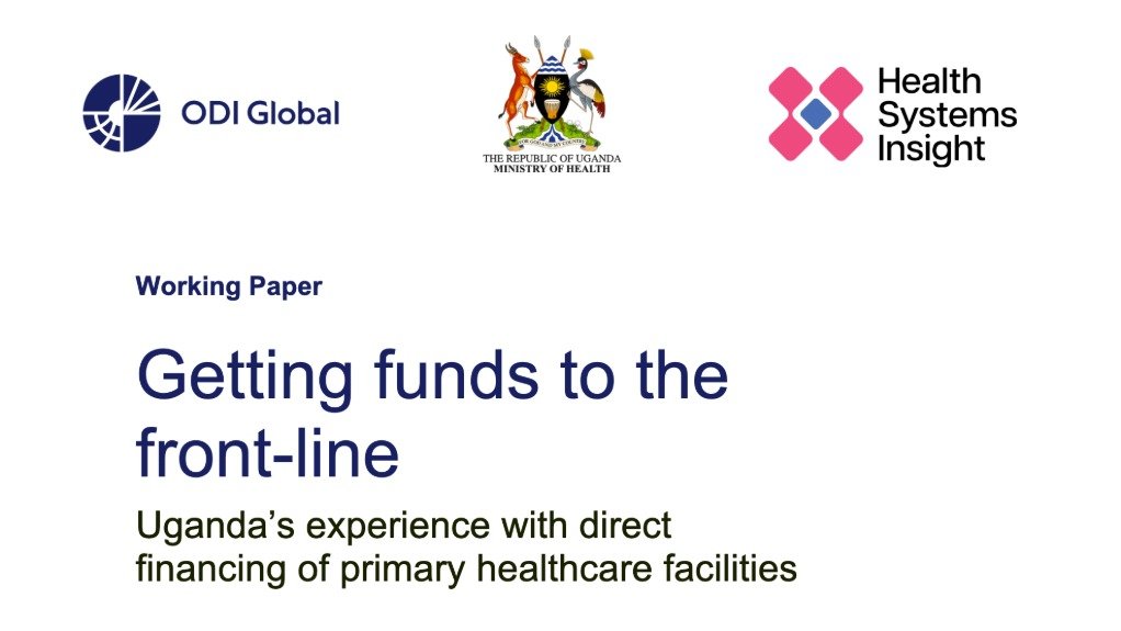 Getting funds to the front-line: Uganda's experience with DFF