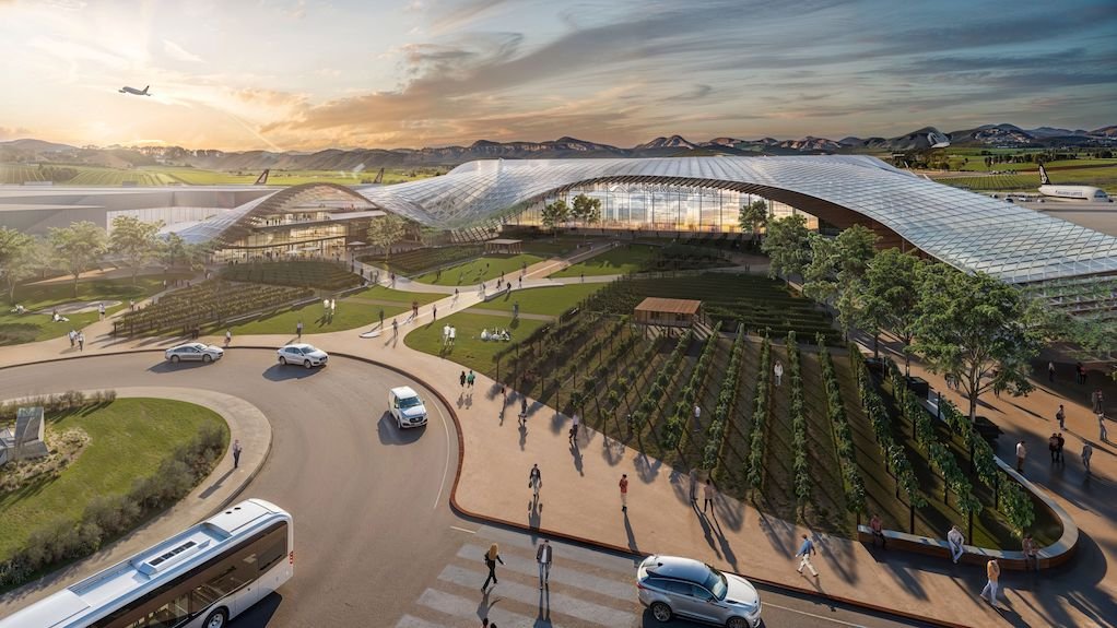 Artists impression of Cape Winelands Airport